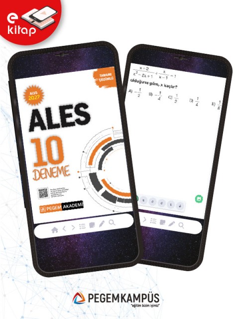 2027 ALES Tamamı Çözümlü 10 Deneme E-Kitap