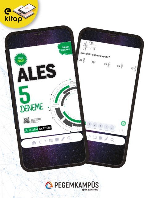 2027 ALES Tamamı Çözümlü 5 Deneme E-Kitap