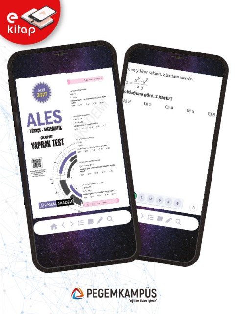 2027 ALES Türkçe-Matematik Çek Kopart Yaprak Test E-Kitap