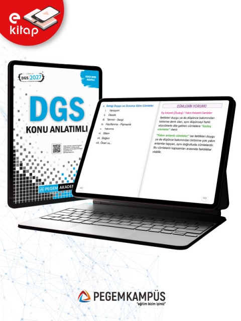 2027 DGS Konu Anlatımlı E-Kitap (Video Ders Hediyeli)