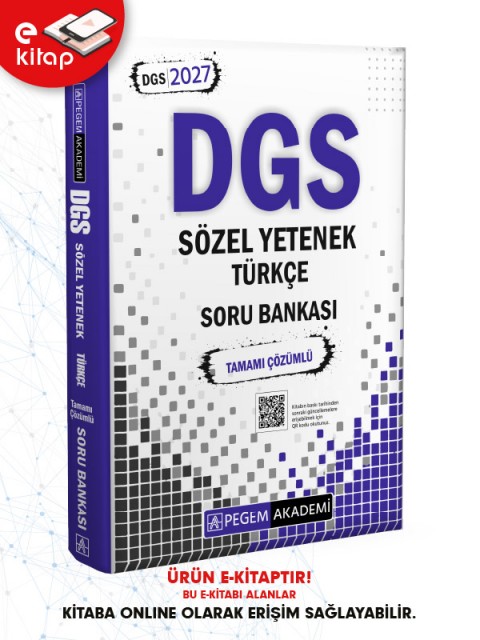 2027 DGS Sözel Yetenek Türkçe Tamamı Çözümlü E-Soru Bankası