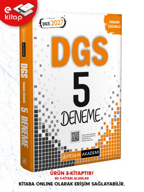 2027 DGS Tamamı Çözümlü 5 Deneme E-Kitap