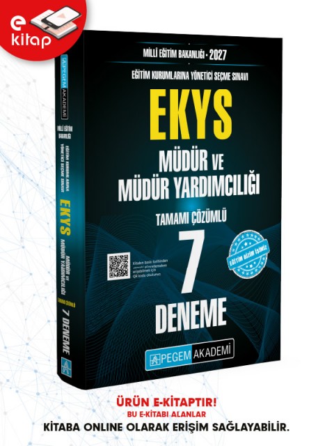 2027 EKYS MEB Müdür ve Müdür Yardımcılığı 7 Deneme E-Kitap
