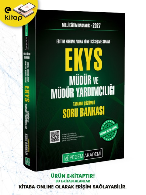 2027 EKYS MEB Müdür ve Müdür Yardımcılığı Soru Bankası E-Kitap