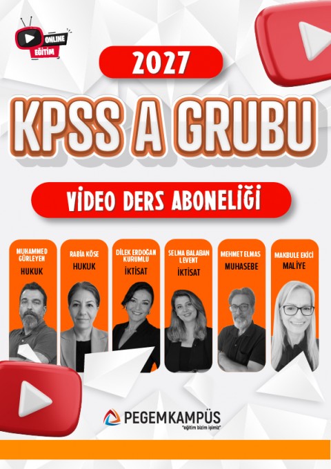 2027 KPSS A Grubu Video Ders Aboneliği