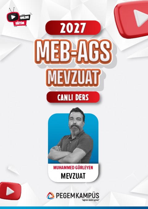2027 MEB-AGS Mevzuat Canlı Ders