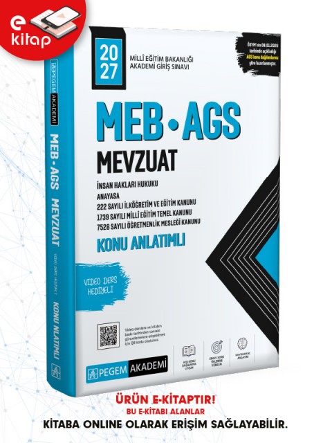 2027 MEB-AGS Mevzuat Konu Anlatımlı E-Kitap
