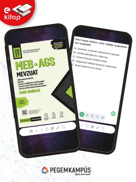 2027 MEB-AGS Mevzuat Tamamı Çözümlü E-Soru Bankası