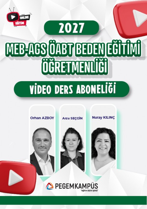 2027 MEB-AGS ÖABT Beden Eğitimi Öğretmenliği Video Ders Aboneliği