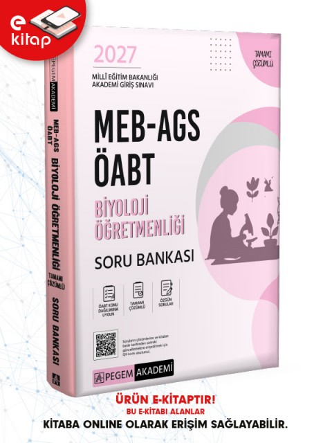 2027 MEB-AGS ÖABT Biyoloji Öğretmenliği E-Soru Bankası