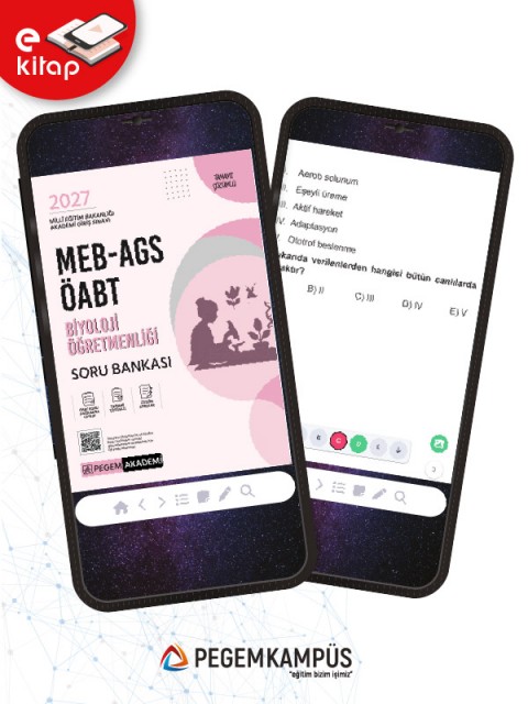 2027 MEB-AGS ÖABT Biyoloji Öğretmenliği E-Soru Bankası