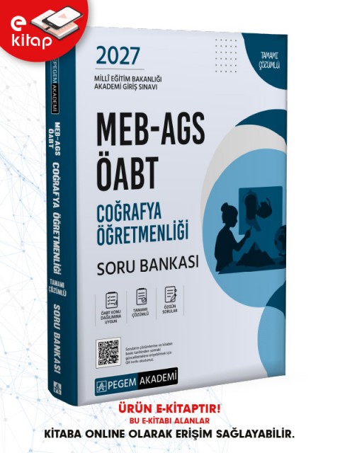 2027 MEB-AGS ÖABT Coğrafya Öğretmenliği E-Soru Bankası