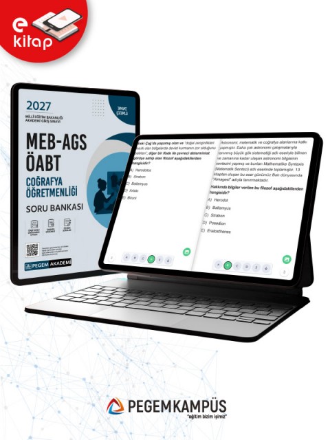 2027 MEB-AGS ÖABT Coğrafya Öğretmenliği E-Soru Bankası