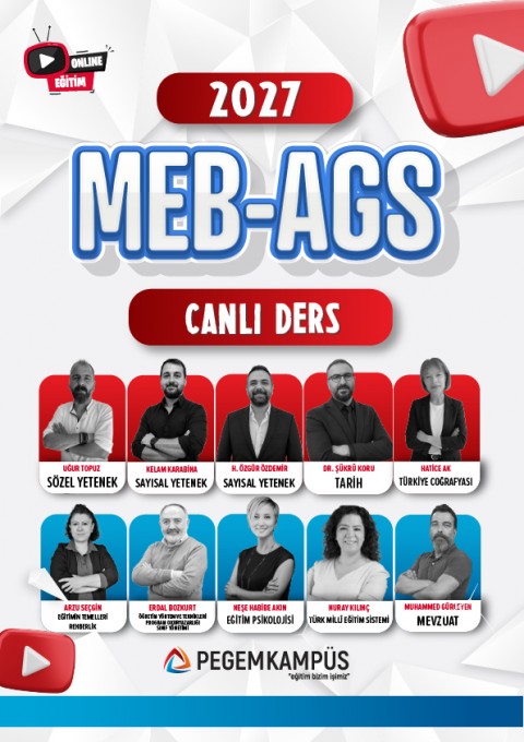 2027 MEB-AGS + ÖABT Din Kültürü ve Ahlak Bilgisi Öğretmenliği Canlı Dersler + Ders İzleme Defteri + Soru Bankası