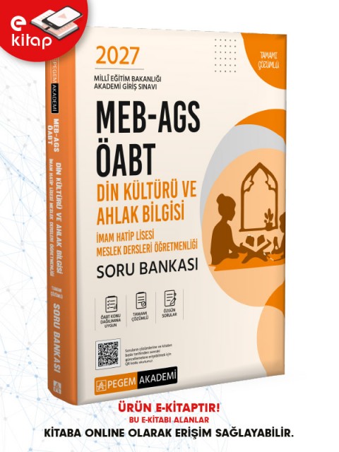 2027 MEB-AGS ÖABT Din Kültürü ve Ahlak Bilgisi Öğretmenliği E-Soru Bankası