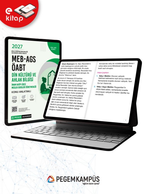 2027 MEB-AGS ÖABT Din Kültürü ve Ahlak Bilgisi Öğretmenliği Konu Anlatımlı E-Kitap