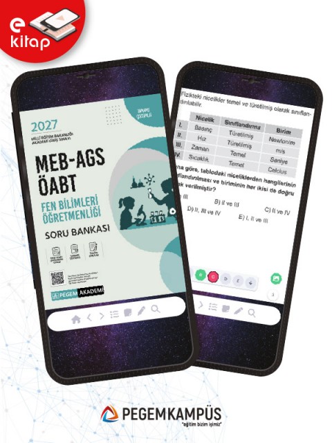 2027 MEB-AGS ÖABT Fen Bilimleri Öğretmenliği E-Soru Bankası