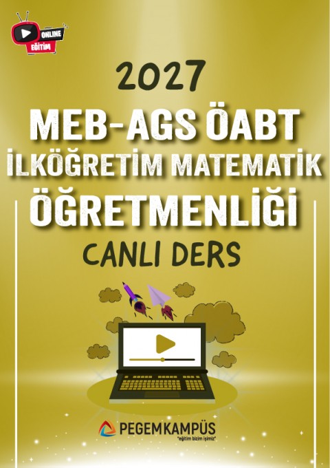 2027 MEB-AGS ÖABT İlköğretim Matematik Öğretmenliği Canlı Ders + Ders İzleme Defteri + Soru Bankası