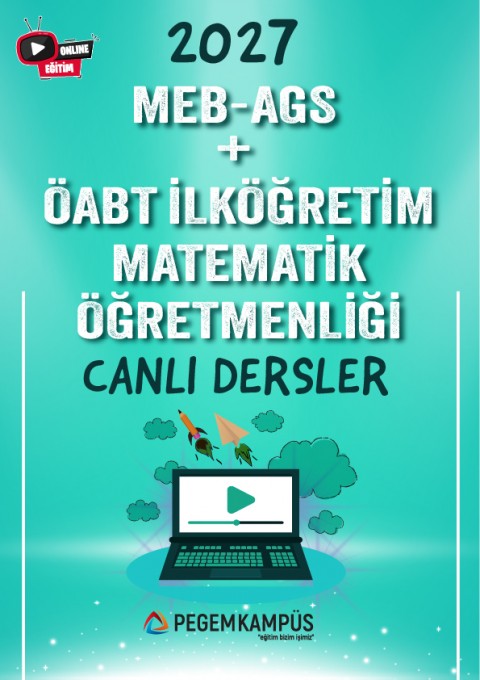 2027 MEB-AGS + ÖABT İlköğretim Matematik Öğretmenliği Canlı Dersler + Ders İzleme Defteri + Soru Bankası