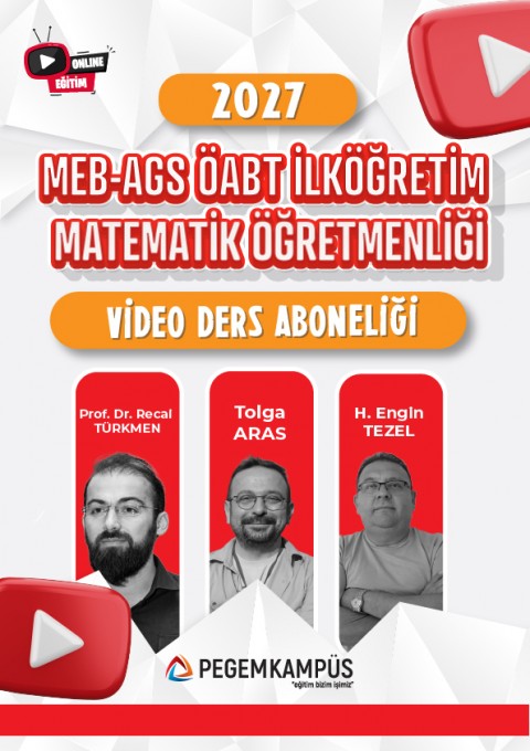 2027 MEB-AGS ÖABT İlköğretim Matematik Öğretmenliği Video Ders Aboneliği