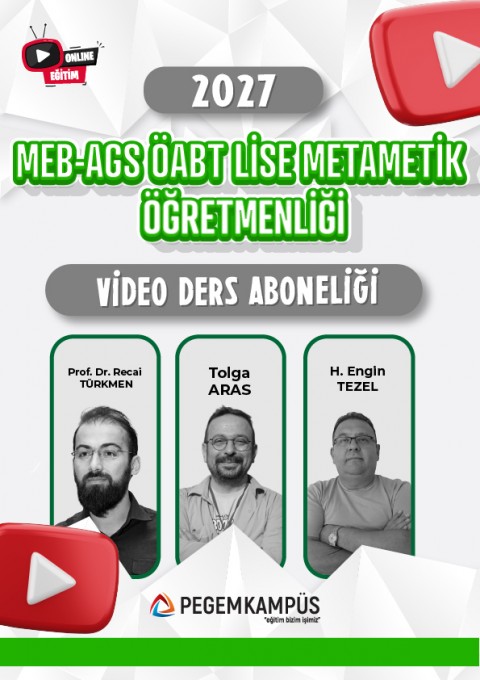 2027 MEB-AGS ÖABT Lise Matematik Öğretmenliği Video Ders Aboneliği
