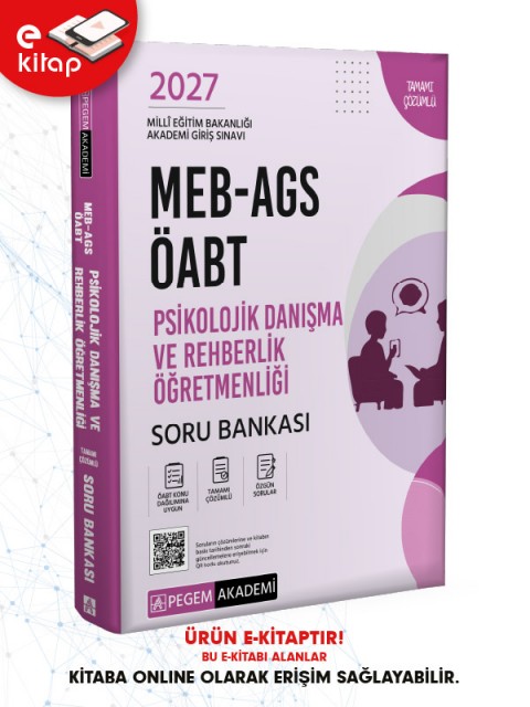 2027 MEB-AGS ÖABT Psikolojik Danışma ve Rehberlik Öğretmenliği E-Soru Bankası