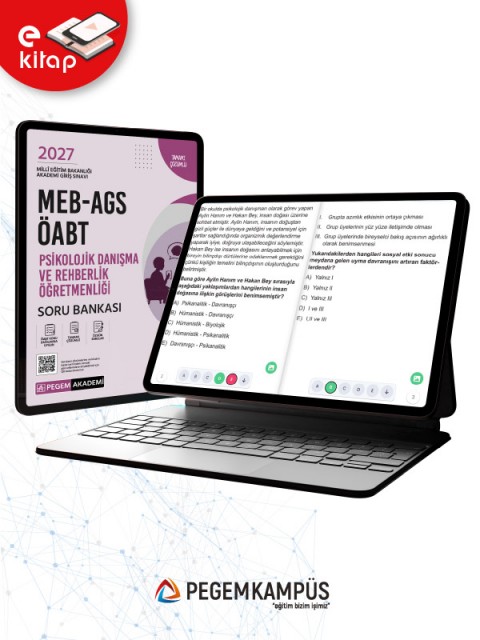 2027 MEB-AGS ÖABT Psikolojik Danışma ve Rehberlik Öğretmenliği E-Soru Bankası