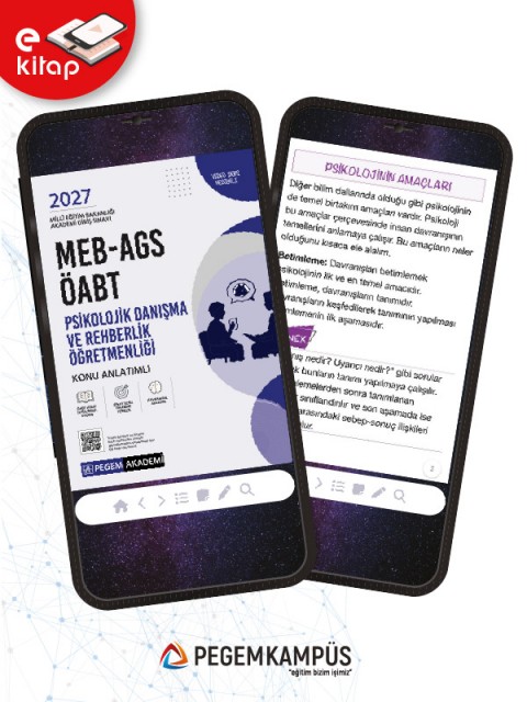 2027 MEB-AGS ÖABT Psikolojik Danışma ve Rehberlik Öğretmenliği Konu Anlatımlı E-Kitap