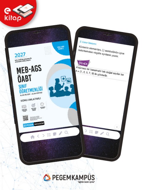 2027 MEB-AGS ÖABT Sınıf Öğretmenliği Konu Anlatımlı E-Kitap Seti