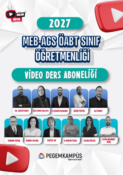2027 MEB-AGS ÖABT Sınıf Öğretmenliği Video Ders Aboneliği