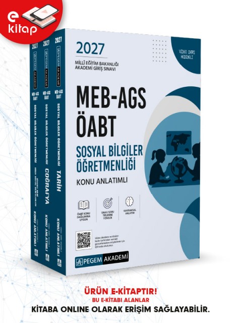 2027 MEB-AGS ÖABT Sosyal Bilgiler Öğretmenliği Konu Anlatımlı E-Kitap Seti