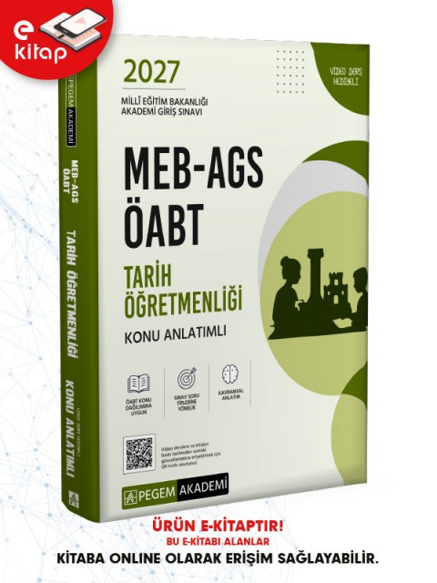 2027 MEB-AGS ÖABT Tarih Öğretmenliği Konu Anlatımlı E-Kitap