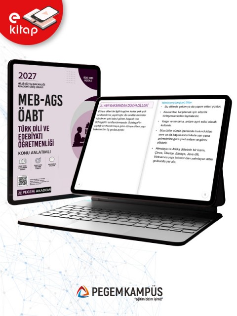 2027 MEB-AGS ÖABT Türk Dili ve Edebiyatı Öğretmenliği Konu Anlatımlı E-Kitap