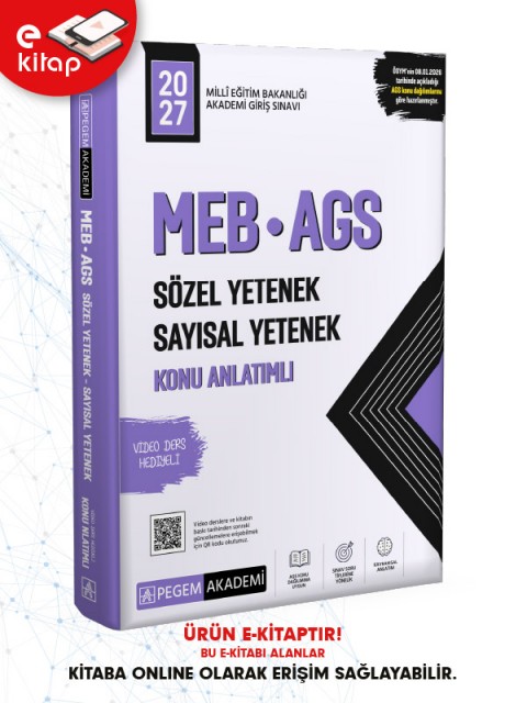 2027 MEB-AGS Sözel Yetenek-Sayısal Yetenek Konu Anlatımlı E-Kitap