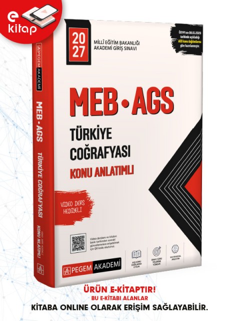 2027 MEB-AGS Türkiye Coğrafyası Konu Anlatımlı E-Kitap
