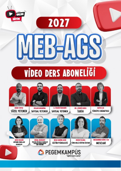 2027 MEB-AGS Video Ders Aboneliği