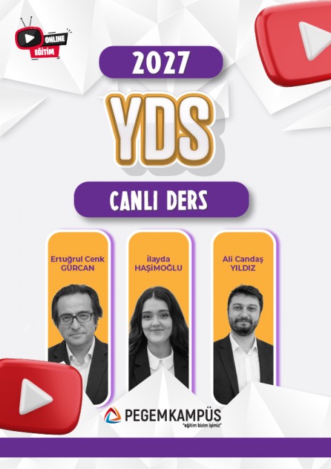 2027 MEB-AGS + YDS Canlı Dersler + Ders İzleme Defteri + Soru Bankası