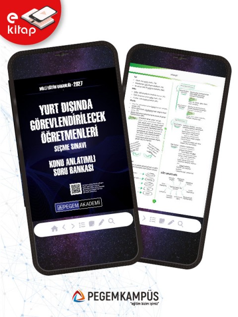 2027 MEB Yurt Dışında Görevlendirilecek Öğretmenleri Seçme Sınavı Konu Anlatımlı Soru Bankası E-Kitap