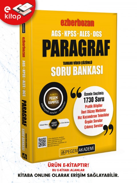 AGS-KPSS-ALES-DGS Ezberbozan Paragraf Tamamı Video Çözümlü E-Soru Bankası