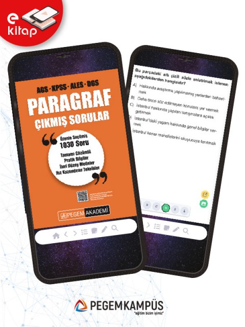 AGS-KPSS-ALES-DGS Paragraf Tamamı Çözümlü Çıkmış Sorular E-Kitap