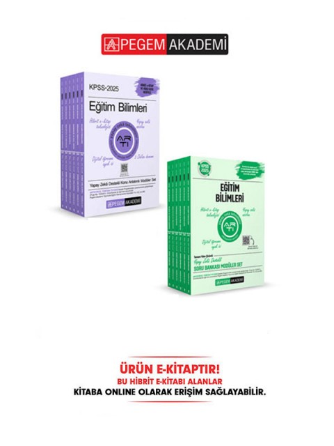 E-KİTAP 2025 KPSS Eğitim Bilimleri Konu Anlatımlı + 2025 KPSS Eğitim Bilimleri Soru Bankası Modüler Set