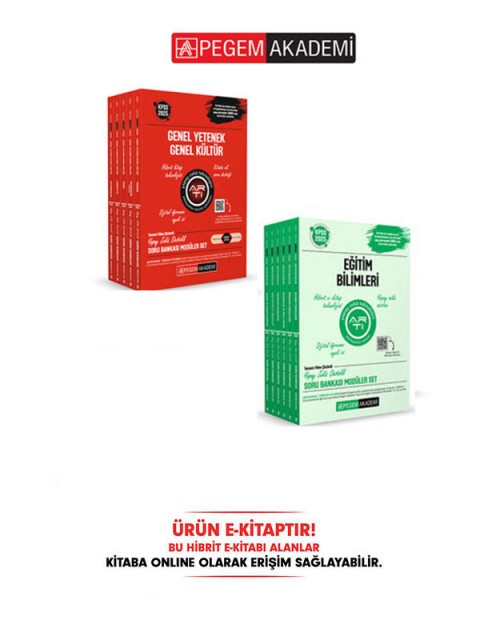 E-KİTAP 2025 KPSS Genel Yetenek Genel Kültür + 2025 KPSS Eğitim Bilimleri Soru Bankası Modüler Set