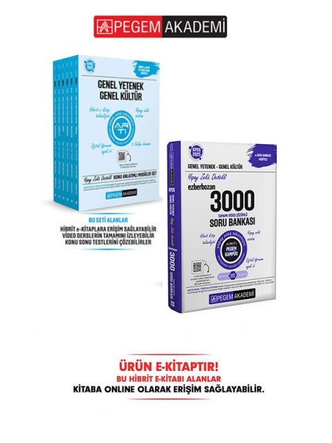 E-KİTAP 2025 KPSS Genel Yetenek Genel Kültür Konu Anlatımlı Modüler Set + 2025 KPSS Genel Yetenek Genel Kültür Ezberbozan 3000 Soru Bankası