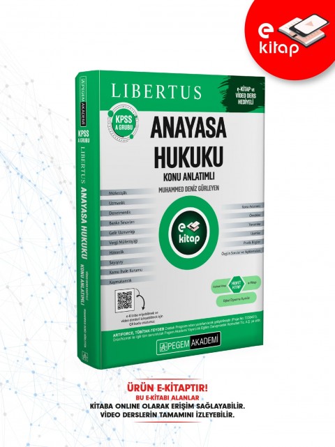 2025 KPSS A Grubu Libertus Anayasa Hukuku Konu Anlatımlı E-Kitap