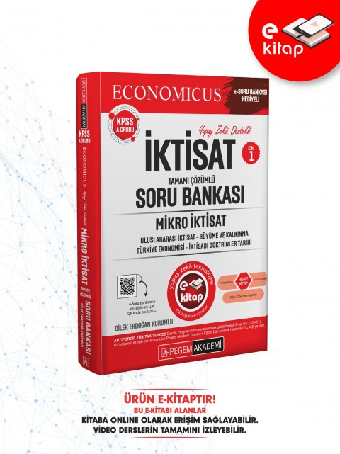 KPSS A Grubu Economicus Mikro İktisat (Cilt 1) Tamamı Çözümlü E-Soru Bankası