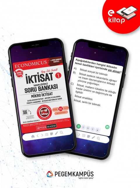 KPSS A Grubu Economicus Mikro İktisat (Cilt 1) Tamamı Çözümlü E-Soru Bankası