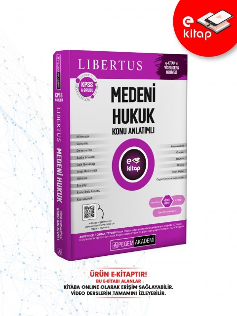 2025 KPSS A Grubu Libertus Medeni Hukuk Konu Anlatımlı E-Kitap