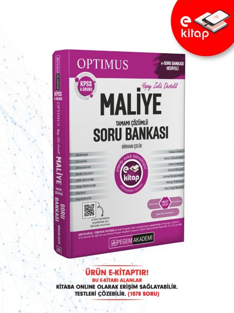 KPSS A Grubu Optimus Maliye Tamamı Çözümlü E-Soru Bankası