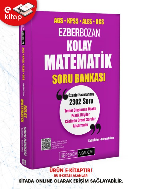 AGS-KPSS-ALES-DGS Ezberbozan Kolay Matematik E-Soru Bankası