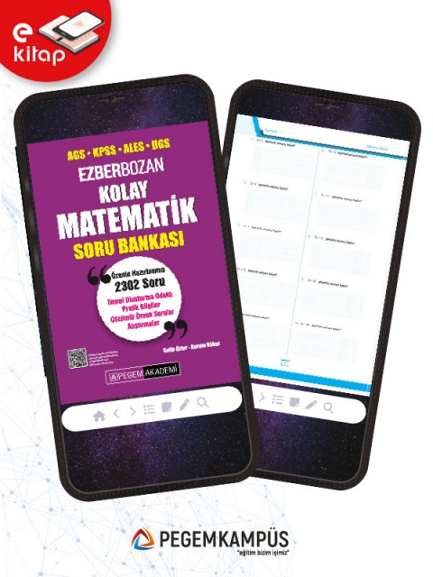 AGS-KPSS-ALES-DGS Ezberbozan Kolay Matematik E-Soru Bankası